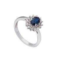 Anneau Babila Milano Femme Colore in Or blanc Zaffiro 0.63 Ct 276657ZB - 276657ZB